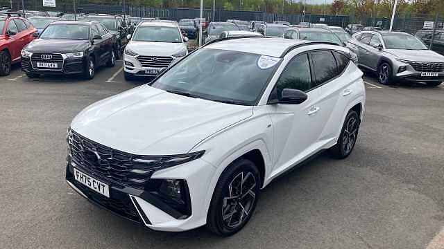 Hyundai TUCSON 1.6T 239 Hybrid N Line 5dr Auto Hybrid Estate White