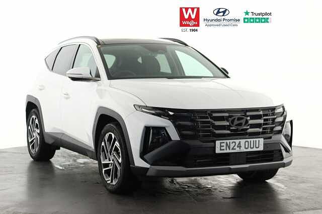 Hyundai TUCSON 1.6T Hybrid Ultimate 5dr Auto Estate White