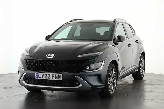 Hyundai KONA 1.6 GDi Hybrid Premium 5dr DCT Hatchback Black