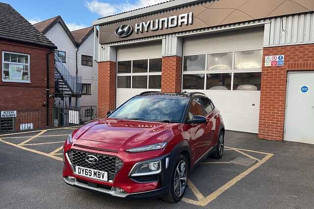 Hyundai KONA 1.6 T-GDi Blue Drive Premium GT 5dr 4WD DCT Red