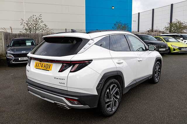 Hyundai TUCSON 1.6T Hybrid Ultimate 5dr Auto Atlas White