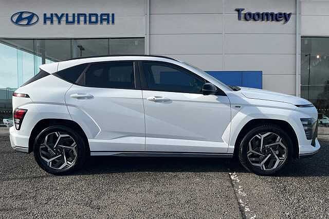 Hyundai KONA 1.6 H Gdi N Line S Suv 5dr Petrol Hybrid Dct Euro 6 (s/s) (141 Ps) Atlas White