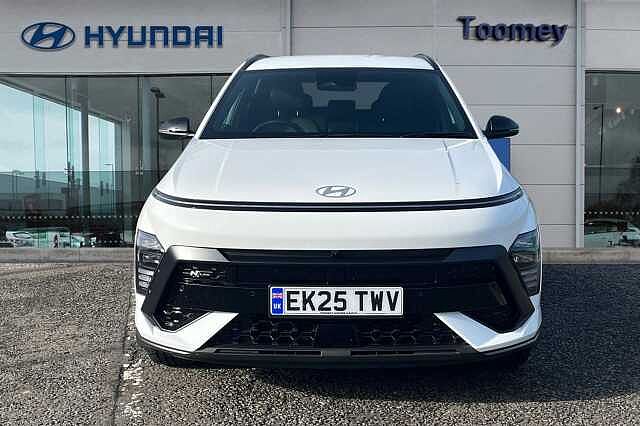 Hyundai KONA 1.6 H Gdi N Line S Suv 5dr Petrol Hybrid Dct Euro 6 (s/s) (141 Ps) Atlas White