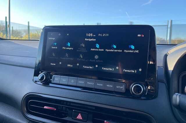 Hyundai KONA 1.0 T Gdi Mhev N Line Suv 5dr Petrol Hybrid Manual Euro 6 (s/s) (120 Ps) Blue