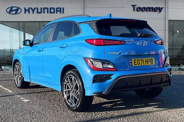 Hyundai KONA 1.0 T Gdi Mhev N Line Suv 5dr Petrol Hybrid Manual Euro 6 (s/s) (120 Ps) Blue