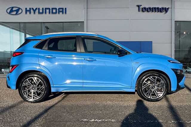 Hyundai KONA 1.0 T Gdi Mhev N Line Suv 5dr Petrol Hybrid Manual Euro 6 (s/s) (120 Ps) Blue