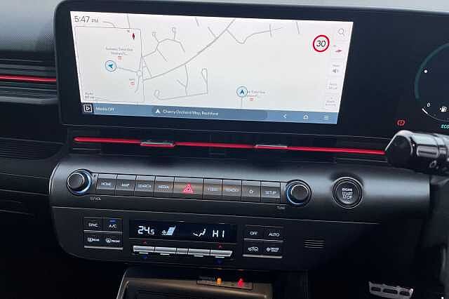 Hyundai KONA 1.6 H Gdi N Line Suv 5dr Petrol Hybrid Dct Euro 6 (s/s) (141 Ps) Abyss Black
