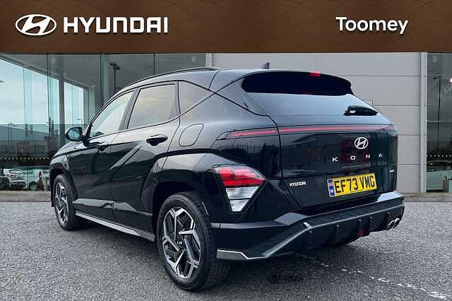 Hyundai KONA 1.6 H Gdi N Line Suv 5dr Petrol Hybrid Dct Euro 6 (s/s) (141 Ps) Abyss Black