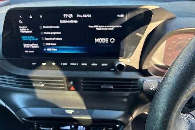 Hyundai I20 1.0 T Gdi Mhev Ultimate Hatchback 5dr Petrol Hybrid Dct Euro 6 (s/s) (100 Ps) Atlas White/Black