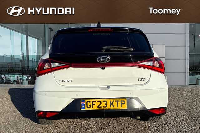 Hyundai I20 1.0 T Gdi Mhev Ultimate Hatchback 5dr Petrol Hybrid Dct Euro 6 (s/s) (100 Ps) Atlas White/Black