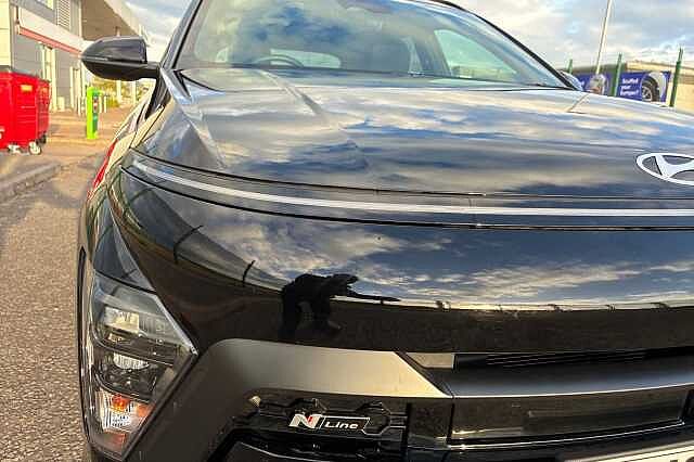 Hyundai KONA 1.6 T Gdi N Line Suv 5dr Petrol Manual Euro 6 (s/s) (138 Ps) Abyss Black