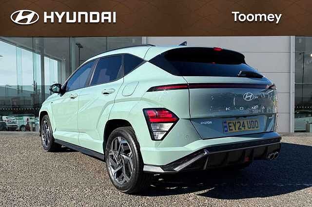 Hyundai KONA 1.6 H Gdi N Line Suv 5dr Petrol Hybrid Dct Euro 6 (s/s) (141 Ps) Green