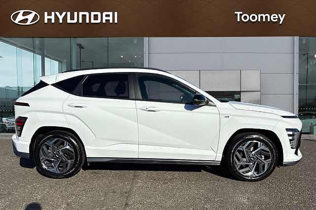 Hyundai KONA 1.6 H Gdi N Line S Suv 5dr Petrol Hybrid Dct Euro 6 (s/s) (141 Ps) Atlas White