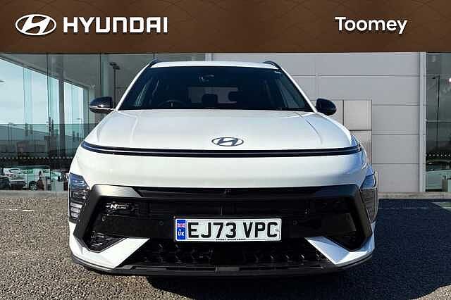 Hyundai KONA 1.6 H Gdi N Line S Suv 5dr Petrol Hybrid Dct Euro 6 (s/s) (141 Ps) Atlas White