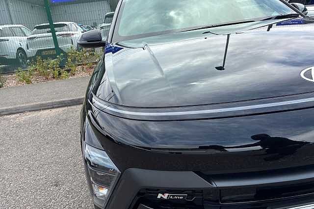Hyundai KONA 1.6 H Gdi N Line Suv 5dr Petrol Hybrid Dct Euro 6 (s/s) (129 Ps) Abyss Black