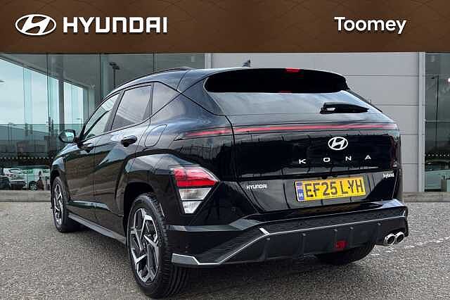 Hyundai KONA 1.6 H Gdi N Line Suv 5dr Petrol Hybrid Dct Euro 6 (s/s) (129 Ps) Abyss Black