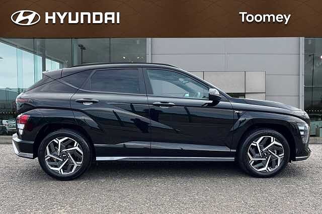 Hyundai KONA 1.6 H Gdi N Line Suv 5dr Petrol Hybrid Dct Euro 6 (s/s) (129 Ps) Abyss Black