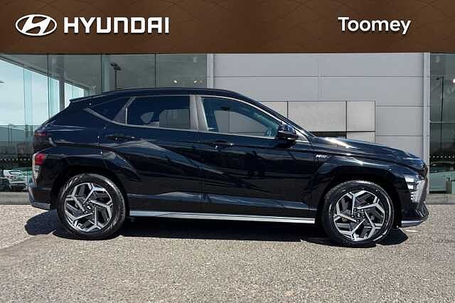 Hyundai KONA 1.6 H Gdi N Line S Suv 5dr Petrol Hybrid Dct Euro 6 (s/s) (141 Ps) Abyss Black