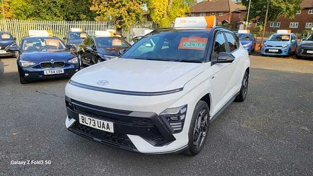 Hyundai KONA 1.6 h-GDi N Line S SUV 5dr Petrol Hybrid DCT Euro 6 (s/s) (141 ps) White