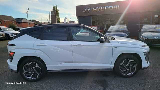 Hyundai KONA 1.6 h-GDi N Line S SUV 5dr Petrol Hybrid DCT Euro 6 (s/s) (141 ps) White