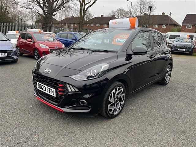 Hyundai I10 1.0 T-GDi N Line Hatchback 5dr Petrol Manual Euro 6 (s/s) (100 ps) Black