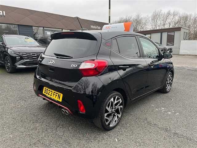 Hyundai I10 1.0 T-GDi N Line Hatchback 5dr Petrol Manual Euro 6 (s/s) (100 ps) Black