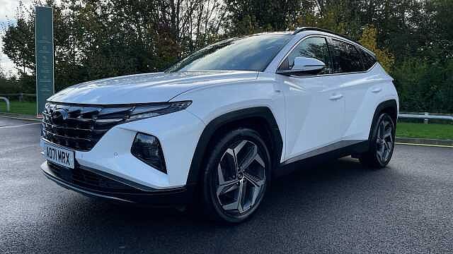 Hyundai TUCSON 1.6 T-GDi MHEV Ultimate SUV 5dr Petrol Hybrid DCT 4WD Euro 6 (s/s) (180 ps) White
