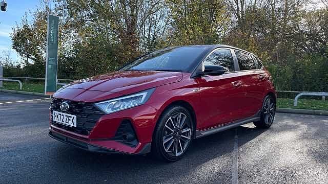 Hyundai I20 1.0 T-GDi MHEV N Line Hatchback 5dr Petrol Hybrid DCT Euro 6 (s/s) (120 ps) Red