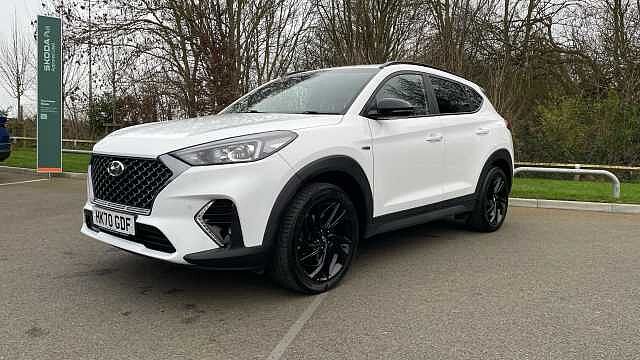 Hyundai TUCSON 1.6 CRDi MHEV N Line SUV 5dr Diesel Hybrid Manual Euro 6 (s/s) (136 ps) Polar White