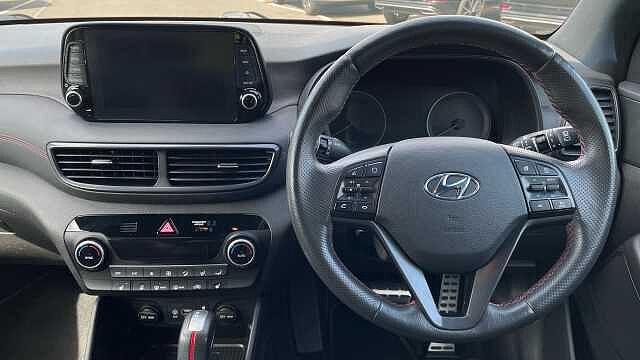 Hyundai TUCSON 1.6 CRDi MHEV N Line SUV 5dr Diesel Hybrid DCT Euro 6 (s/s) (136 ps) Black