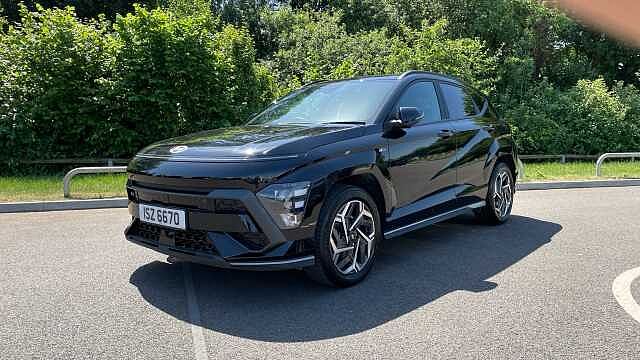 Hyundai KONA 1.6 h-GDi N Line SUV 5dr Petrol Hybrid DCT Euro 6 (s/s) (129 ps) Black