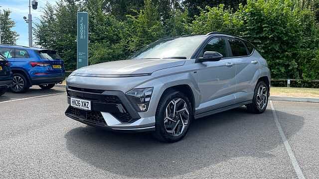 Hyundai KONA 1.6 T-GDi N Line SUV 5dr Petrol DCT Euro 6 (s/s) (138 ps) Shimmering Silver (2TR)