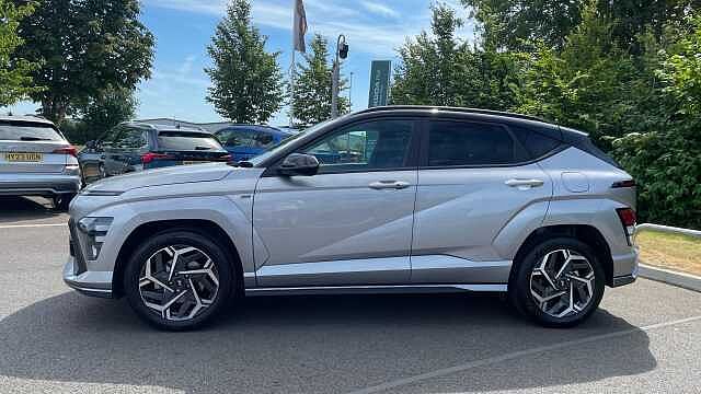 Hyundai KONA 1.6 T-GDi N Line SUV 5dr Petrol DCT Euro 6 (s/s) (138 ps) Shimmering Silver (2TR)