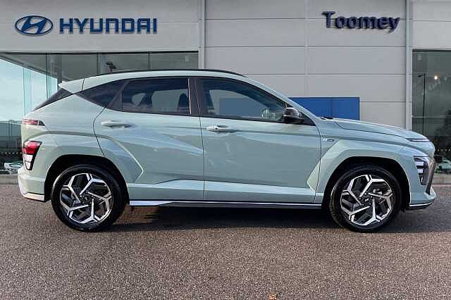 Hyundai KONA 1.6 H Gdi N Line Suv 5dr Petrol Hybrid Dct Euro 6 (s/s) (129 Ps) Mirage Green