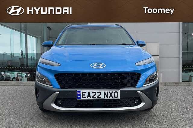 Hyundai KONA 1.6 H Gdi Premium Suv 5dr Petrol Hybrid Dct Euro 6 (s/s) (141 Ps) Surfy Blue