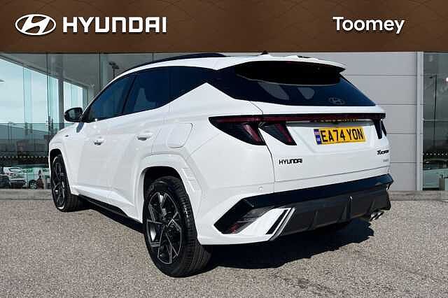 Hyundai TUCSON 1.6 T Gdi N Line S Suv 5dr Petrol Hybrid Auto Euro 6 (s/s) (215 Ps) Serenity White