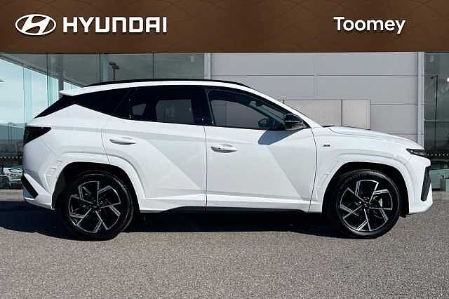 Hyundai TUCSON 1.6 T Gdi N Line S Suv 5dr Petrol Hybrid Auto Euro 6 (s/s) (215 Ps) Serenity White