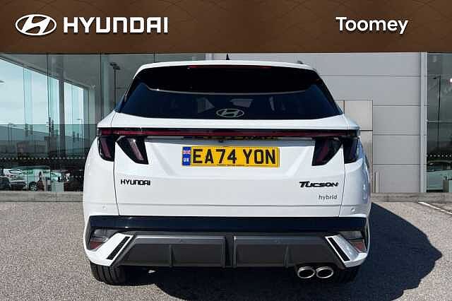 Hyundai TUCSON 1.6 T Gdi N Line S Suv 5dr Petrol Hybrid Auto Euro 6 (s/s) (215 Ps) Serenity White