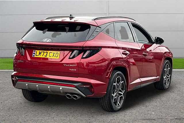 Hyundai TUCSON 1.6 TGDI HYBRID 230 N LINE S 5DR 2WD AUTO RED
