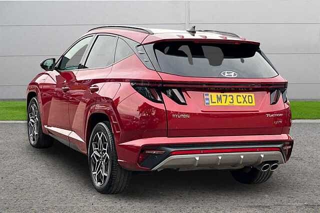 Hyundai TUCSON 1.6 TGDI HYBRID 230 N LINE S 5DR 2WD AUTO RED