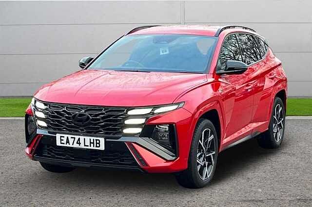 Hyundai TUCSON 1.6T HYBRID N LINE 5DR AUTO Red