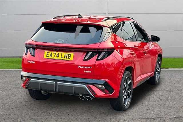Hyundai TUCSON 1.6T HYBRID N LINE 5DR AUTO Red