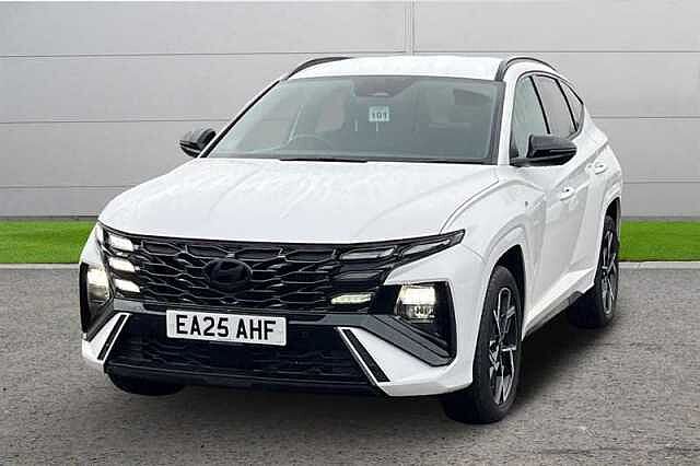 Hyundai TUCSON 1.6T HYBRID N LINE 5DR AUTO SERENITY WHITE