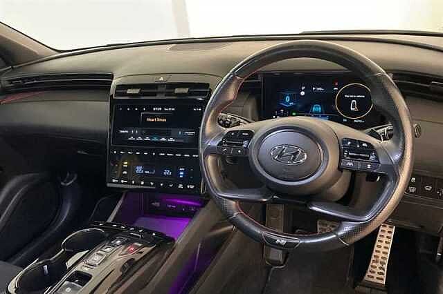 Hyundai TUCSON 1.6 h T-GDi N Line S SUV 5dr Petrol Hybrid Auto Euro 6 (s/s) (230 ps) White