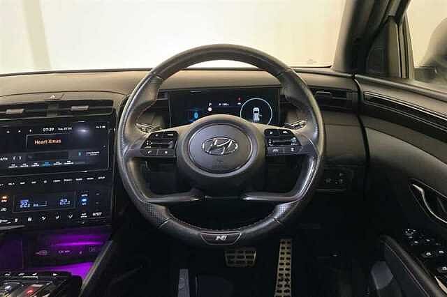 Hyundai TUCSON 1.6 h T-GDi N Line S SUV 5dr Petrol Hybrid Auto Euro 6 (s/s) (230 ps) White