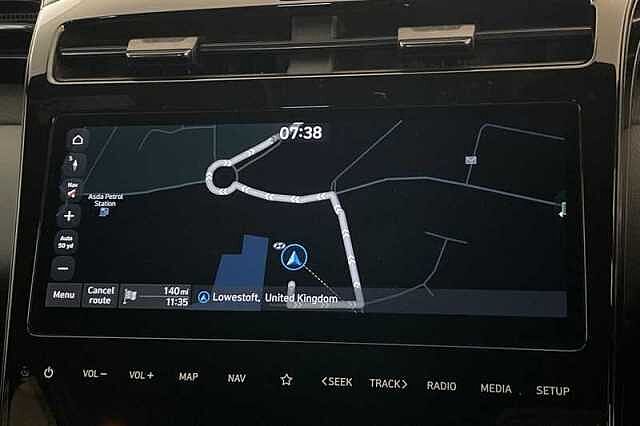 Hyundai TUCSON 1.6 h T-GDi N Line S SUV 5dr Petrol Hybrid Auto Euro 6 (s/s) (230 ps) White