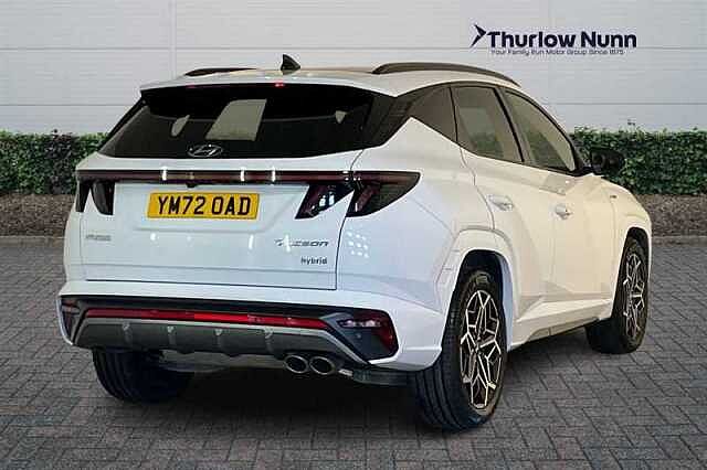 Hyundai TUCSON 1.6 h T-GDi N Line S SUV 5dr Petrol Hybrid Auto Euro 6 (s/s) (230 ps) White