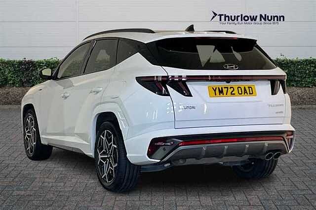 Hyundai TUCSON 1.6 h T-GDi N Line S SUV 5dr Petrol Hybrid Auto Euro 6 (s/s) (230 ps) White