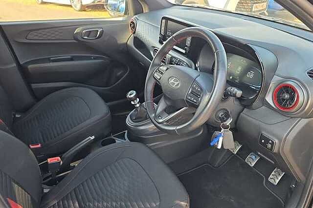 Hyundai I10 1.0 T-GDi N Line Hatchback 5dr Petrol Manual Euro 6 (s/s) (90 ps) Black