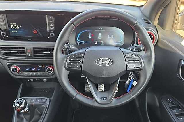 Hyundai I10 1.0 T-GDi N Line Hatchback 5dr Petrol Manual Euro 6 (s/s) (90 ps) Black